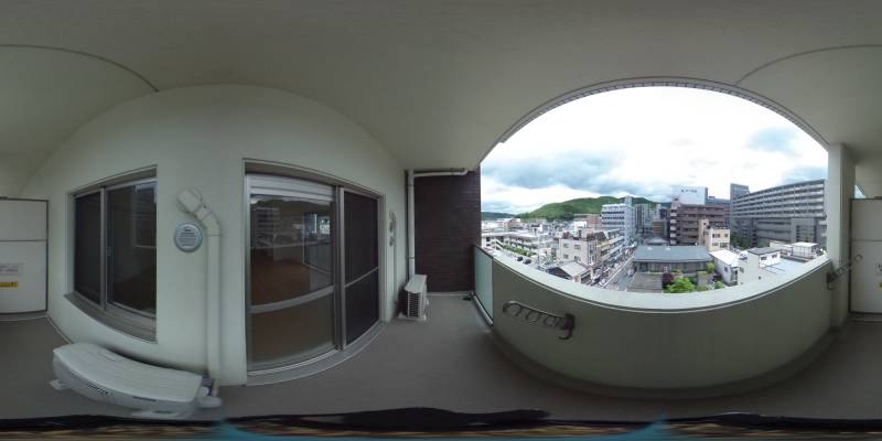 パノラマ画像バルコニー