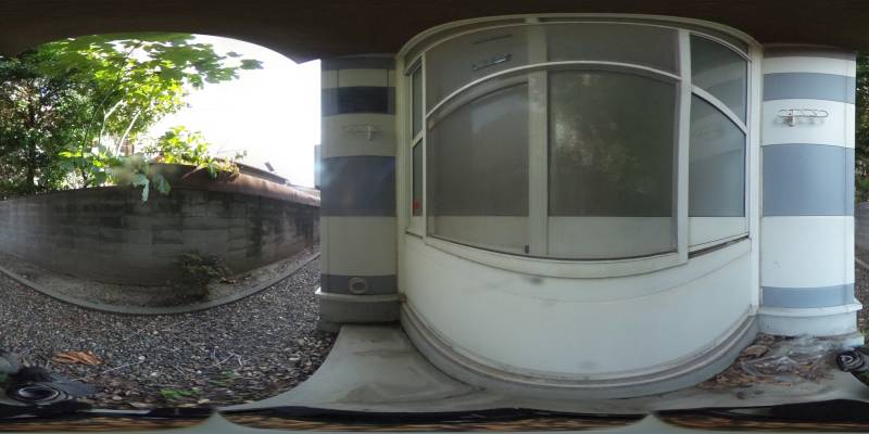 パノラマ画像バルコニー