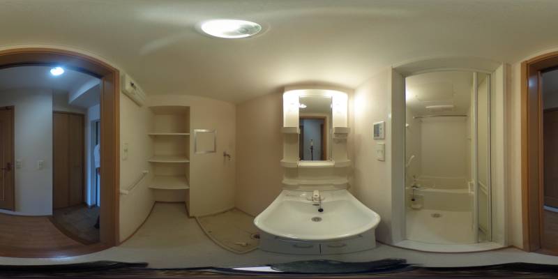 パノラマ画像洗面所