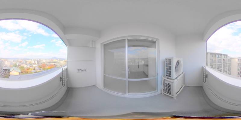 パノラマ画像バルコニー