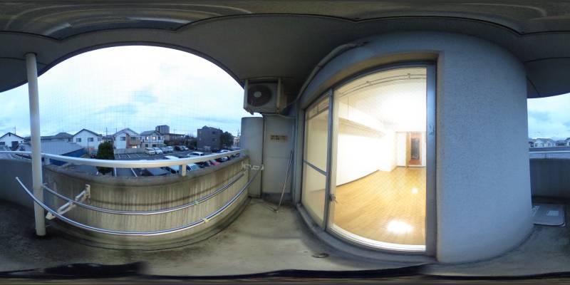 パノラマ画像バルコニー