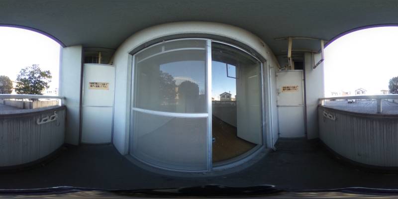 パノラマ画像バルコニー