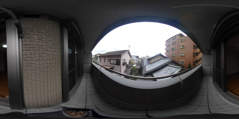 パノラマ画像バルコニー