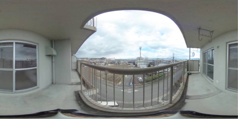 パノラマ画像バルコニー