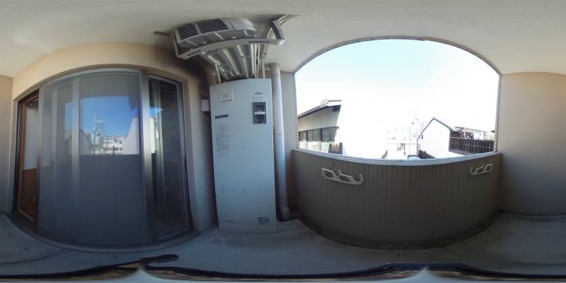 パノラマ画像バルコニー