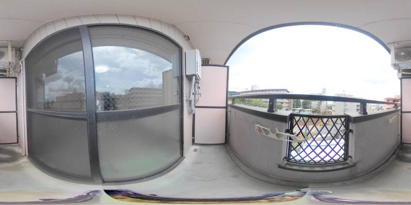 パノラマ画像バルコニー