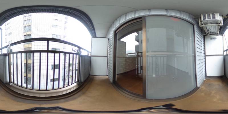 パノラマ画像バルコニー