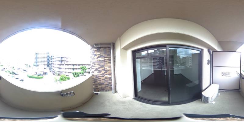 パノラマ画像バルコニー