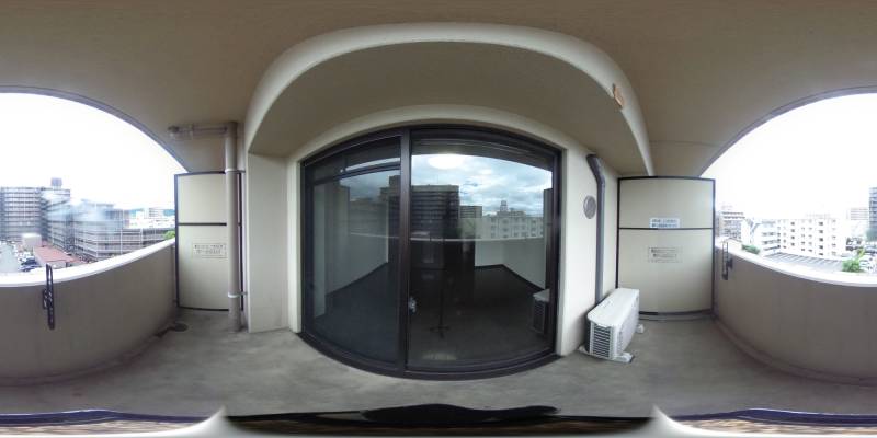 パノラマ画像バルコニー