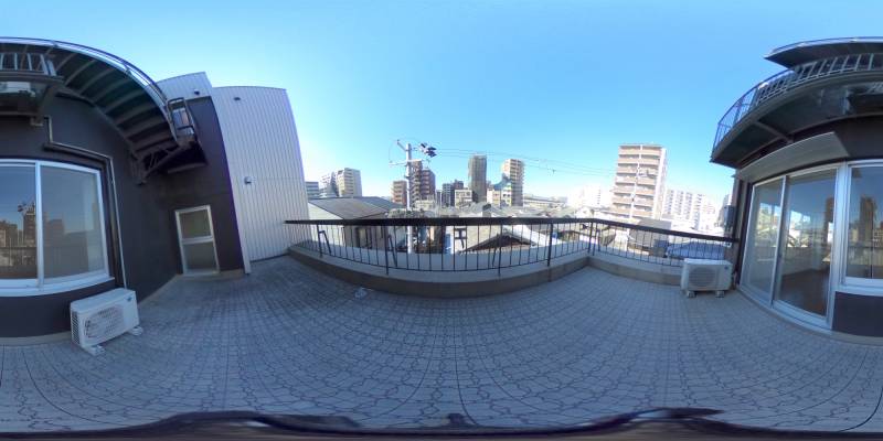 パノラマ画像バルコニー