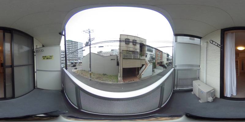 パノラマ画像バルコニー