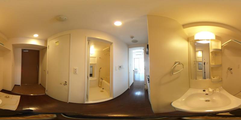 パノラマ画像洗面所