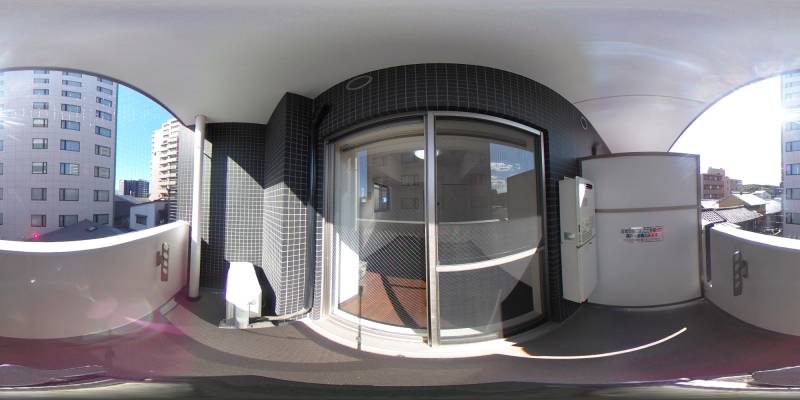 パノラマ画像バルコニー