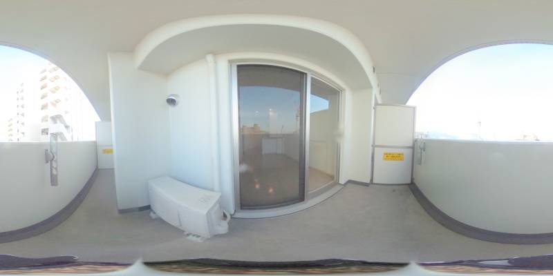 パノラマ画像バルコニー