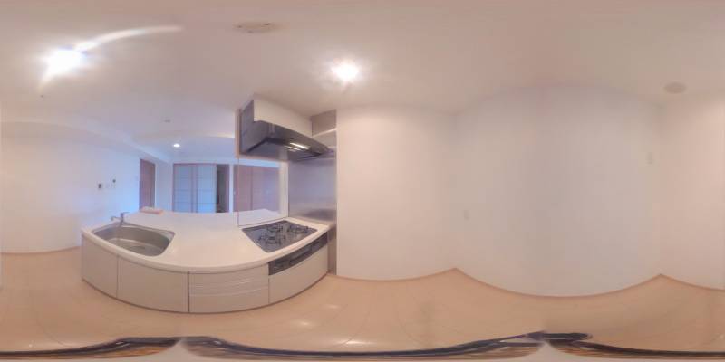 パノラマ画像キッチン