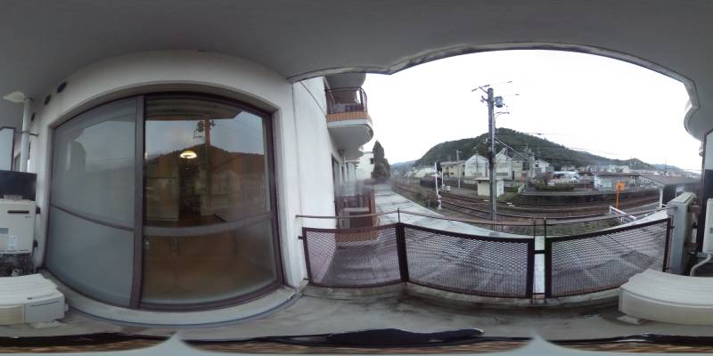 パノラマ画像バルコニー