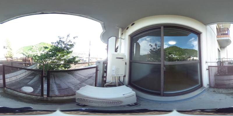 パノラマ画像バルコニー