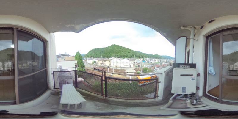 パノラマ画像バルコニー