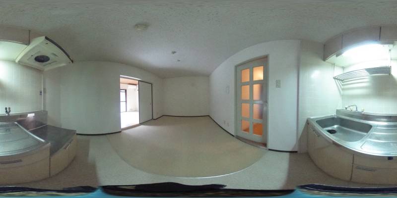 パノラマ画像キッチン