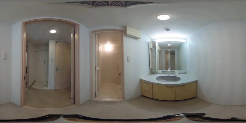 パノラマ画像洗面所