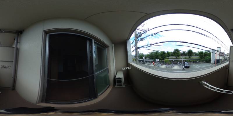 パノラマ画像バルコニー