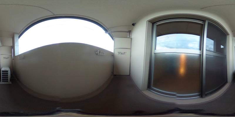 パノラマ画像バルコニー