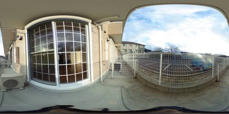 パノラマ画像庭