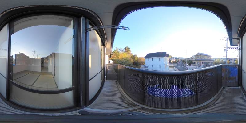 パノラマ画像バルコニー