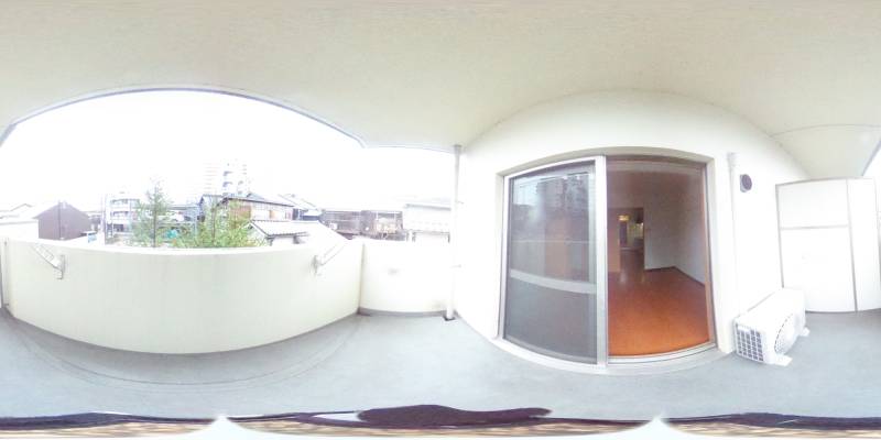 パノラマ画像バルコニー