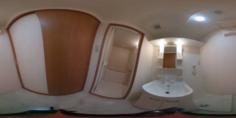 パノラマ画像洗面所