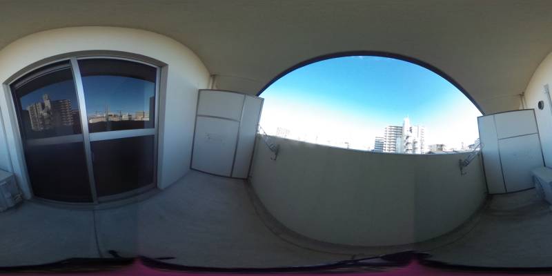 パノラマ画像バルコニー