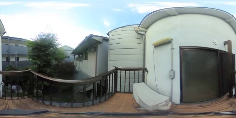 パノラマ画像バルコニー