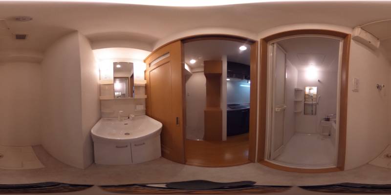 パノラマ画像洗面所