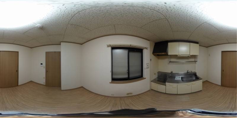 パノラマ画像キッチン