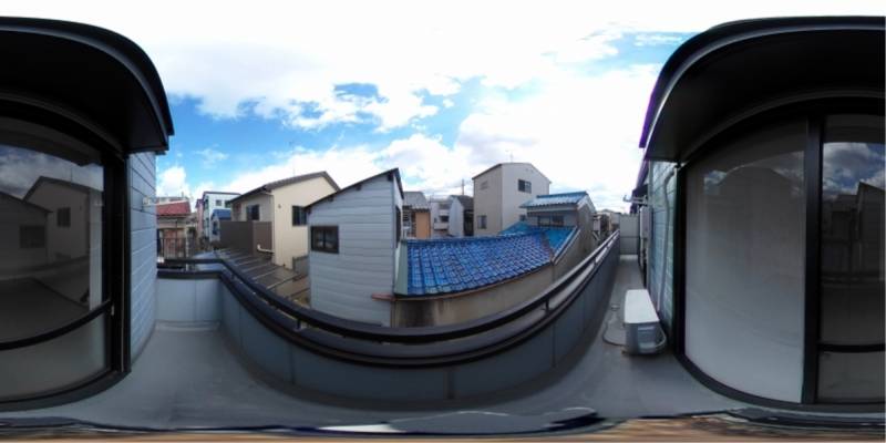 パノラマ画像バルコニー