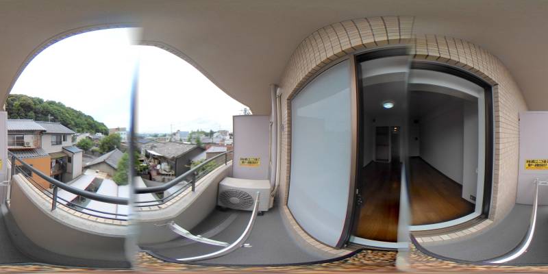 パノラマ画像バルコニー