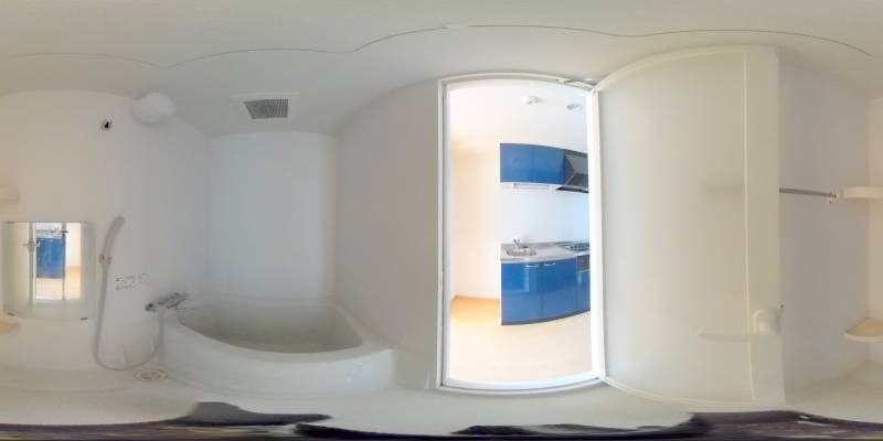 パノラマ画像バスルーム