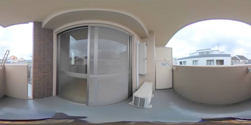 パノラマ画像バルコニー