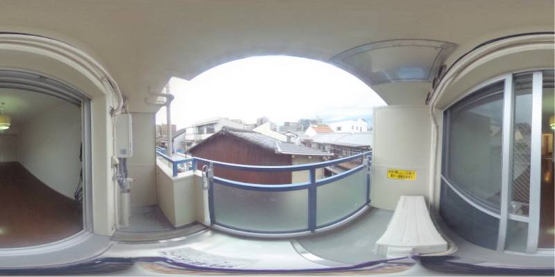 パノラマ画像バルコニー