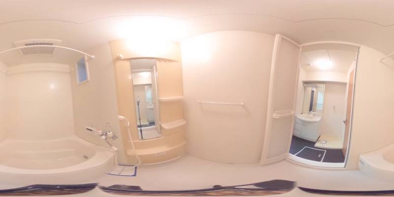 パノラマ画像バスルーム