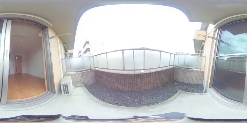 パノラマ画像バルコニー