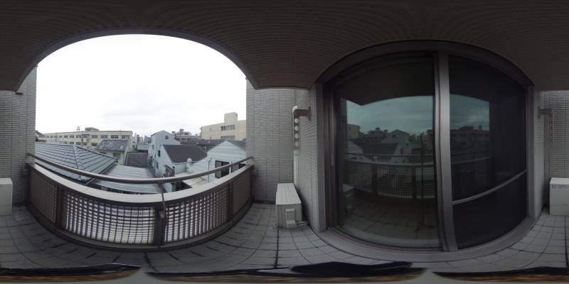 パノラマ画像バルコニー