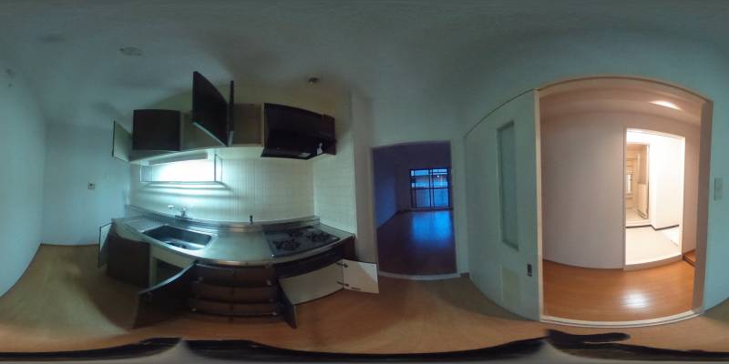 パノラマ画像キッチン