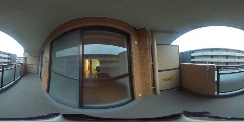 パノラマ画像バルコニー