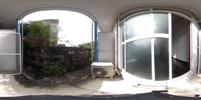 パノラマ画像バルコニー