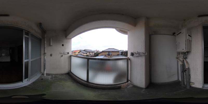 パノラマ画像バルコニー