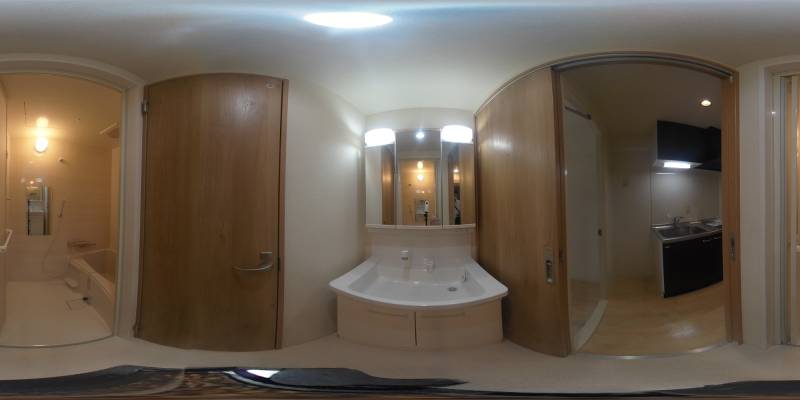 パノラマ画像洗面所