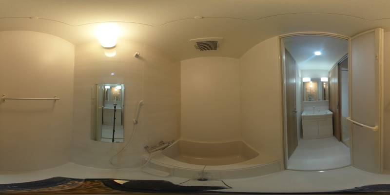 パノラマ画像バスルーム