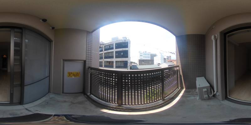 パノラマ画像バルコニー