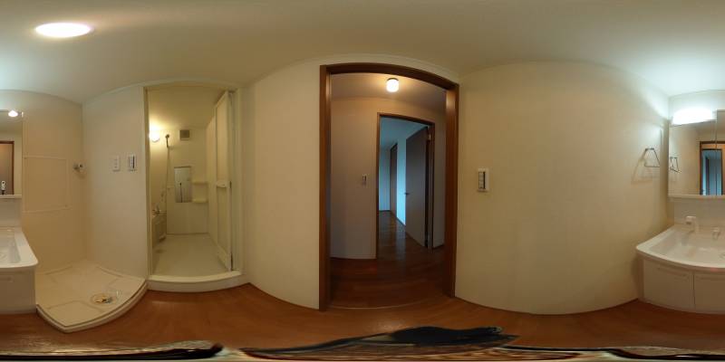 パノラマ画像洗面所